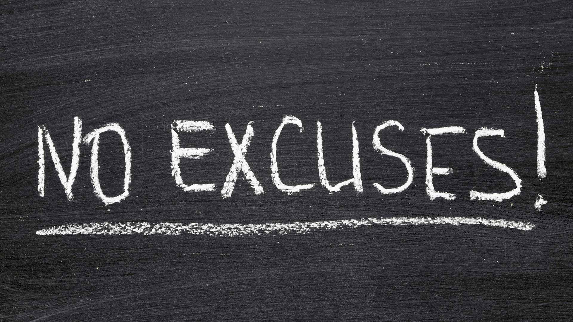 Learn how to stop making excuses and take responsibility.